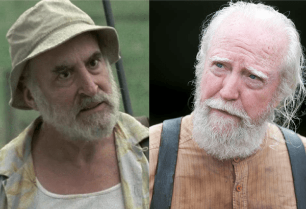 Dale (on the left) and Hershel (on the right)
