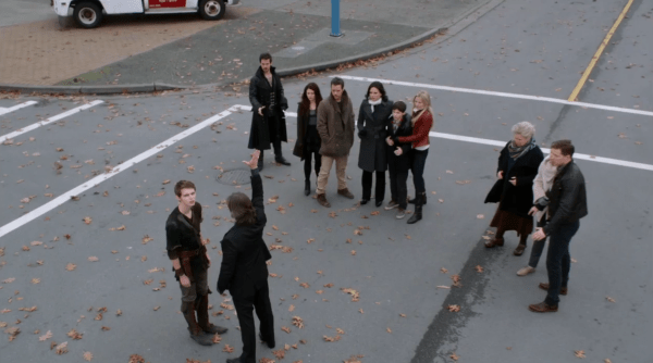 While the others are frozen by Pan's spell, Rumplestilskin summons his shadow so that he may reclaim The Dark Ones dagger and take Pan down with him. “You see the only way for you to die, is if we both die. And now, I’m ready!” - Rumplestilskin