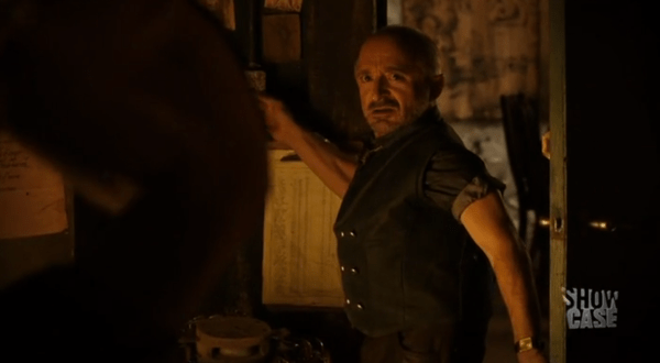 "Balls of Minotaur" Trick exclaims as he walks in on Bo and Dyson doing it in his barrel room.