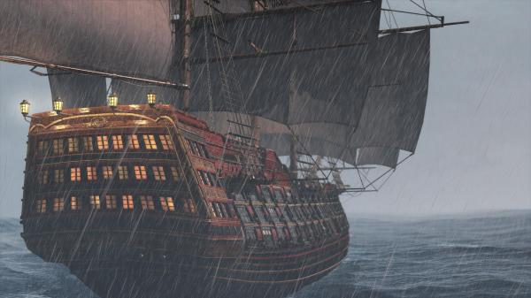 With an Iron-sided-hull, this ship is almost invulnerable. 