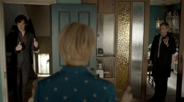 So Sherlock thinks that he was helping Watson out by taking him out to solve crimes, while Watson thinks he would be helping Sherlock if he took him out to solve crimes. . . Mary, you sly devil you. You're amazing!