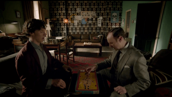 "Can't handle a broken heart? How very telling." - Sherlock to Mycroft Holmes