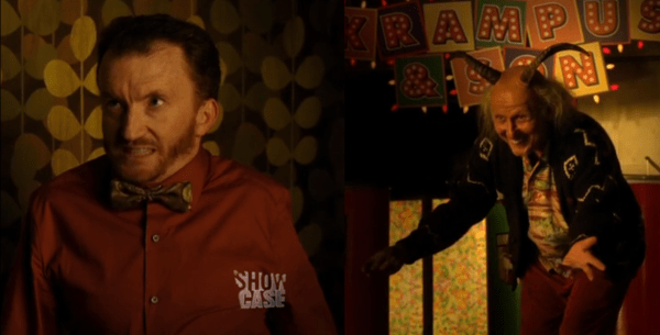 Jeffrey (left) is just a stand in for the real Krampus (right).