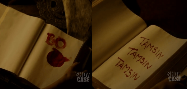 Did writing Bo's name work? If so, what effect will it have and why did Tamsin's name appear on its own?