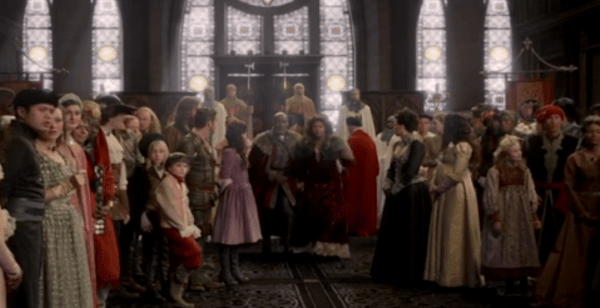 Snow and Regina standing side by side? Things look quite happy here