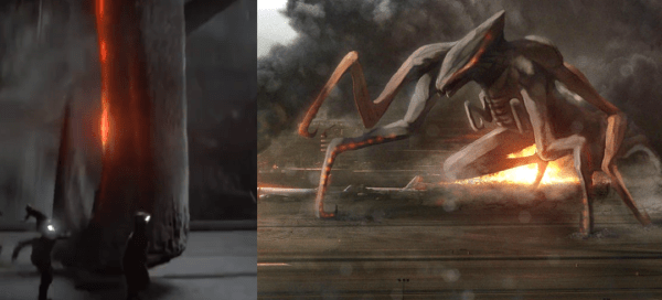 As you can see, the back hooked piece of debris was in fact a foot - specifically this monster's foot.