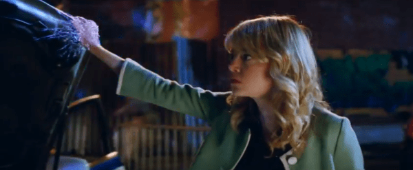 Really Gwen? You scream "Peter" when your upset Spiderman doesn't take you along to the big villain showdown. . . 