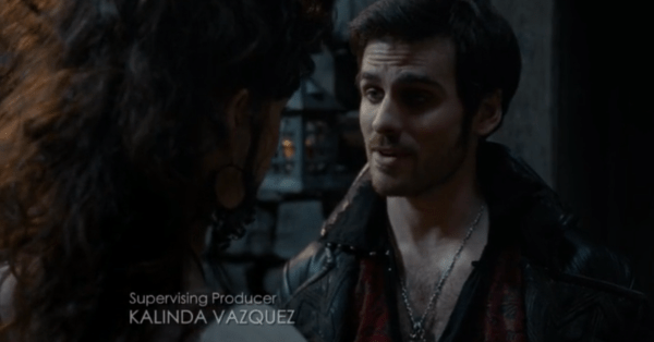 Hook pays the courtesan to tell the others she had a grand time, and leaves not wanting anyone but Emma