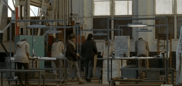 What exactly goes on on this side of Terminus? It looks like they're mapping areas and making signs. Setting more traps I bet.