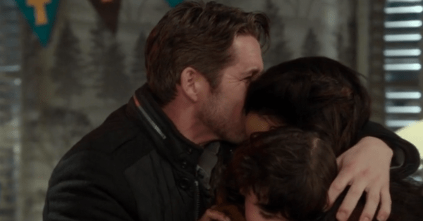 Robin and Roland embrace Marian