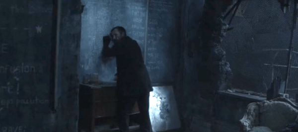 Tom's always got a plan; but not always hidden behind a broken mirror.