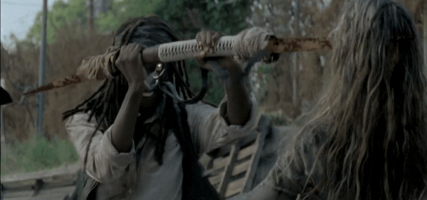 When is Michonne going to start dual wielding? 