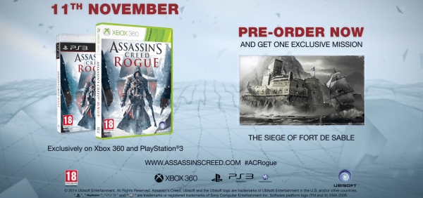 Assassins creed rogue preorder