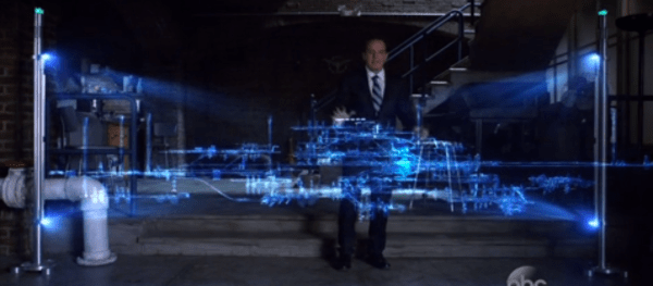 When lined up and overlaped, if you turn the glyphs sideways in a 3D space, you see a city