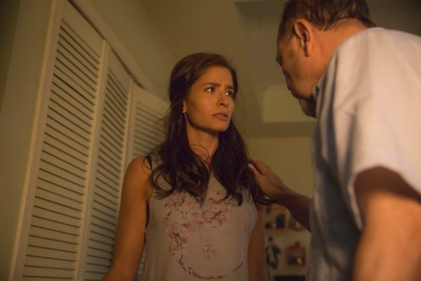 Mercedes Mason as Ofelia and Ruben Blades as Daniel Salazar - Fear The Walking Dead _ Season 1, Episode 4 - Photo Credit: Justina Mintz/AMC