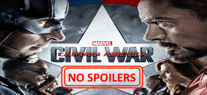 Captain America Civil War No Spoilers